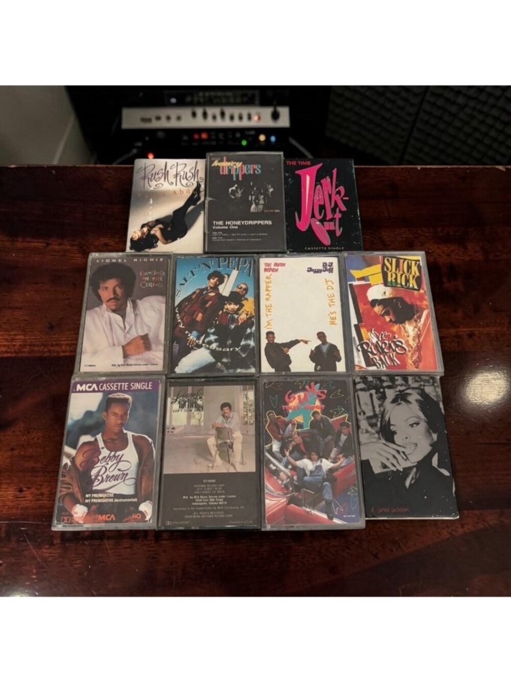 Cassettes Vintage 11 Pc Lot Hiphop Rap R&B Janet Jackson Salt N Peppa, Gift 80s